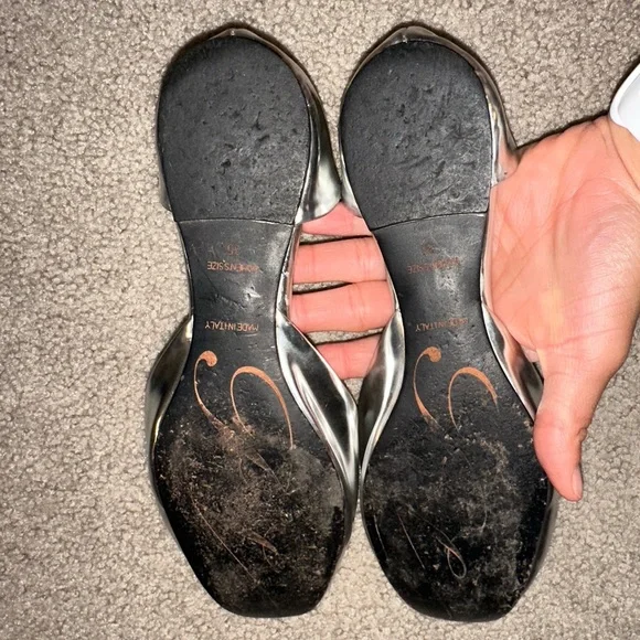 Roger Vivier metallic silver ballerina flats - Picture 4 of 10